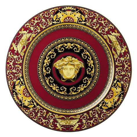 versace platten|Versace red plates.